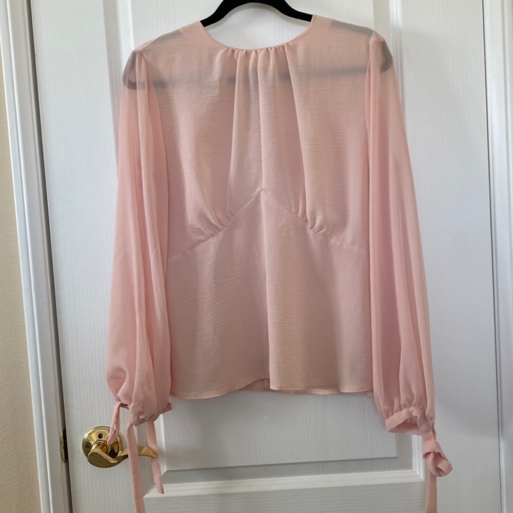 TOPSHOP light peach color blouse